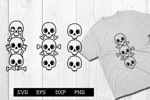 Download Cute Skulls Svg, Skull Hand Drawn Kawaii - Skull hand drawn Collection