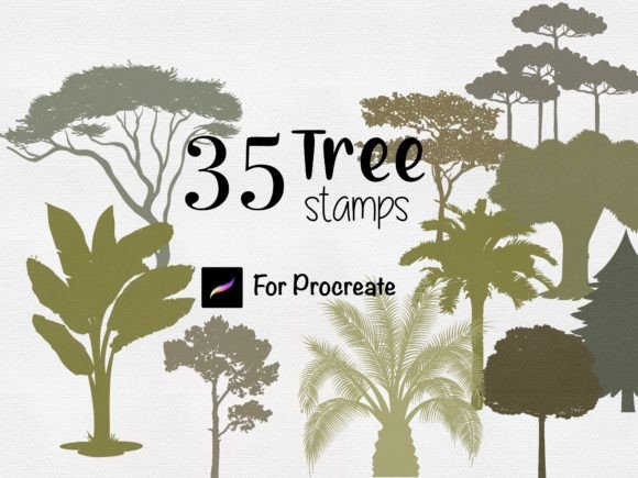 Download Procreate Tree Stamps Botanical Brushes - Botanical brushes Collection