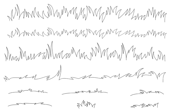 Download Grass Line, Cartoon Grass - Cartoon grass Collection