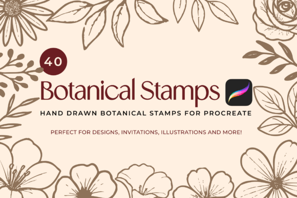 Download Hand-Drawn Botanical Procreate Brushes - Premium Resources