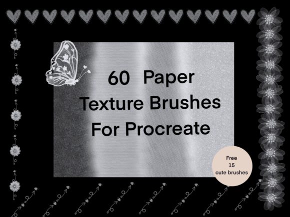 Download 60 Paper Texture Brushes  for Procreate - Texture brushes Collection