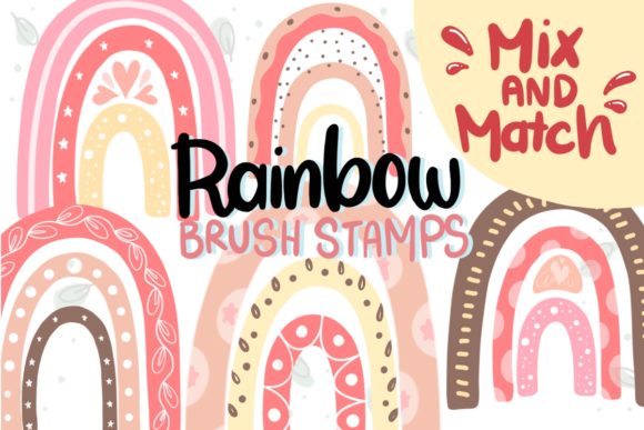 Download Procreate Brush, Rainbow Stamps, Brushes - Premium Resources