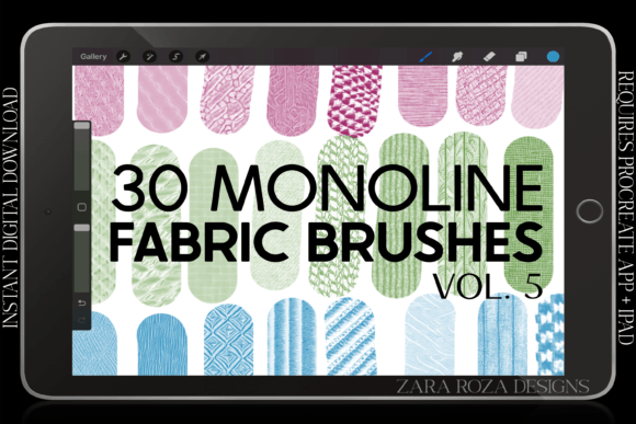 Download Procreate Fabric Texture Brushes Vol. 5 - Texture brushes Collection